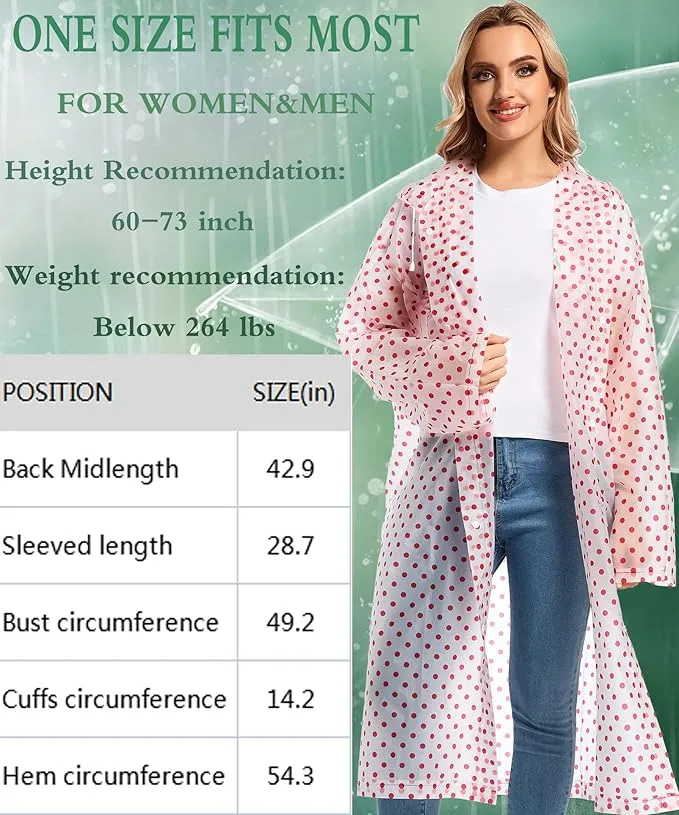 Rain Ponchos for Adults Reusable Raincoats Survival Heavy Duty Military Impermeable 2 Packs Rain Coat…