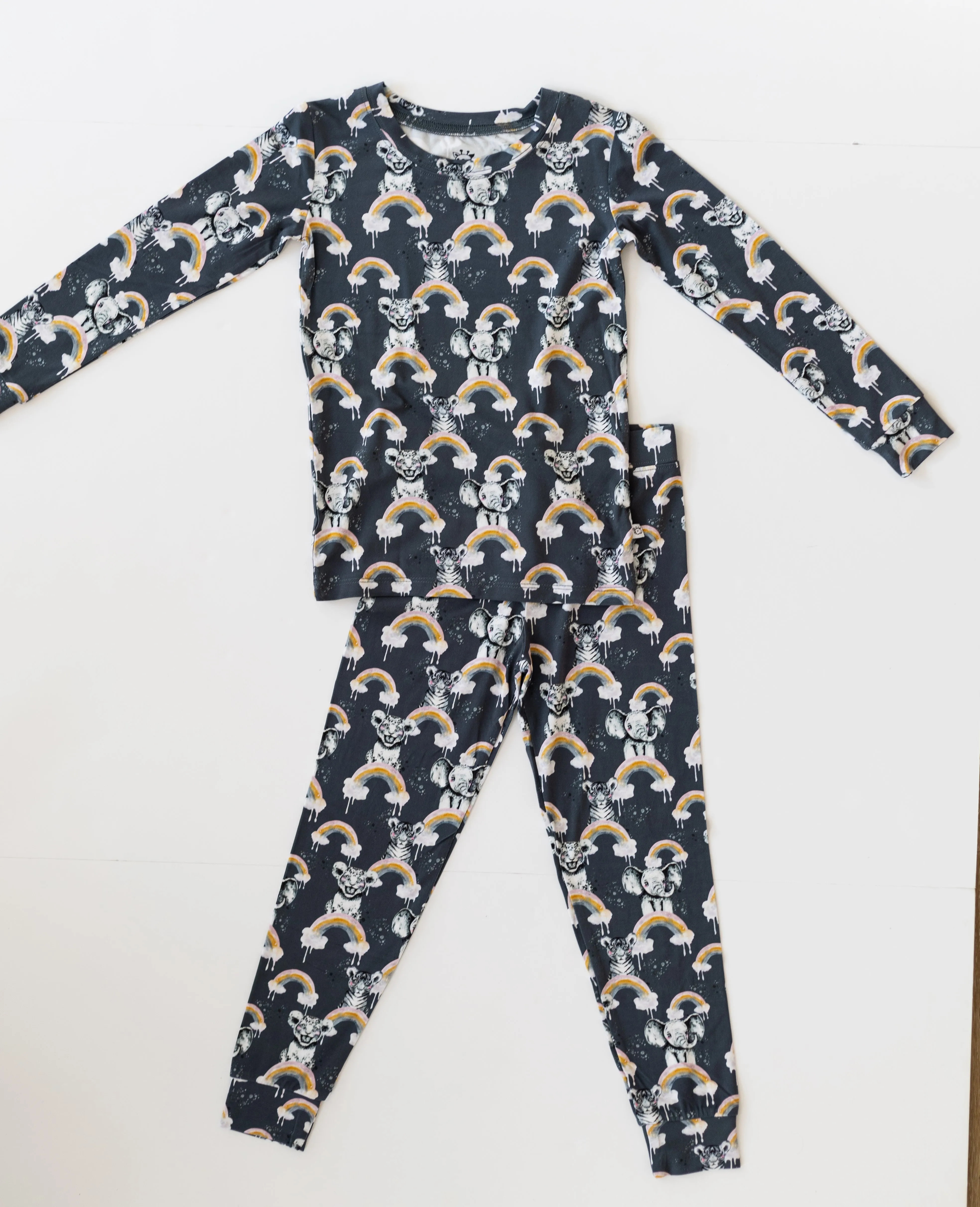 Rainbow Safari Two-Piece PJs