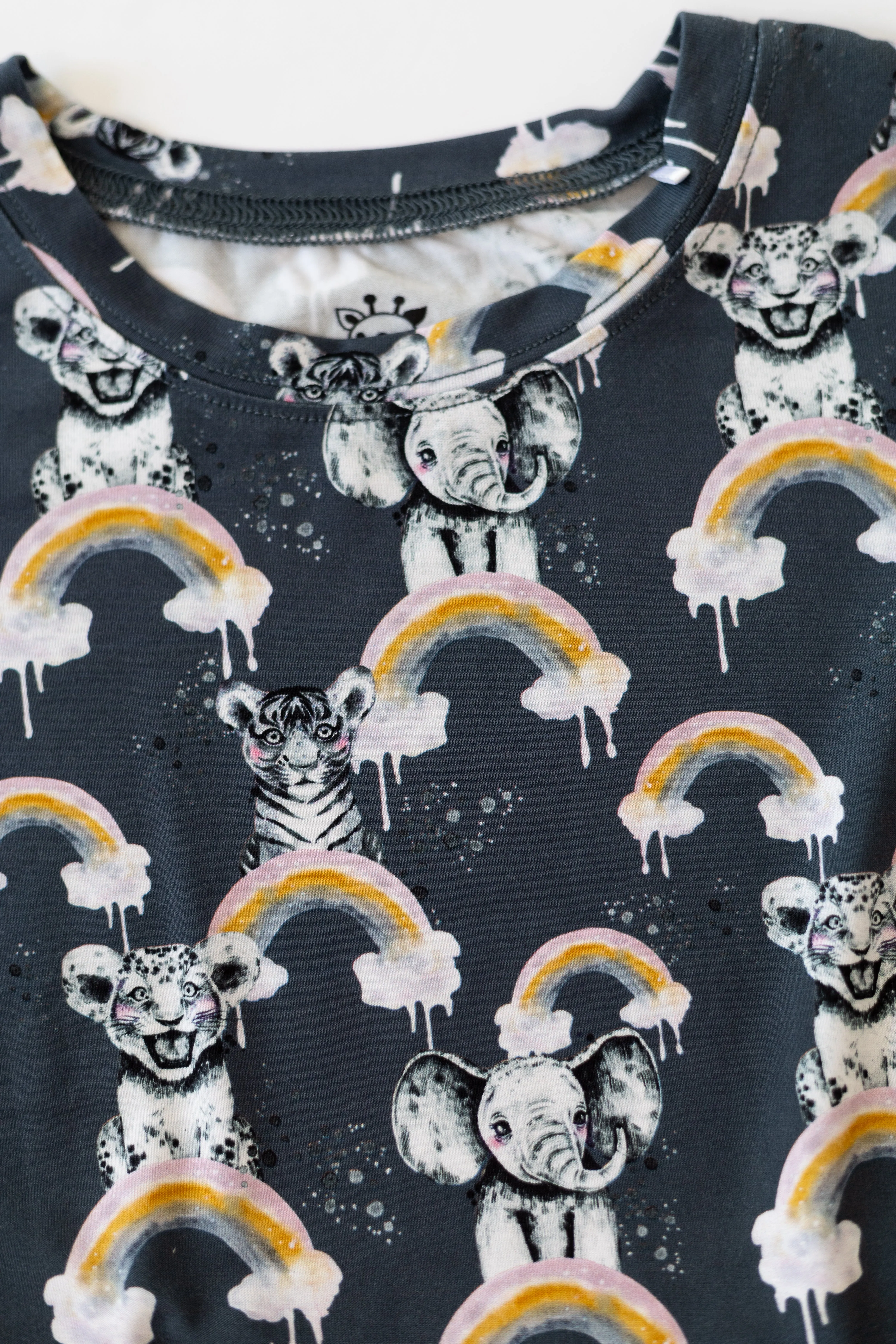Rainbow Safari Two-Piece PJs