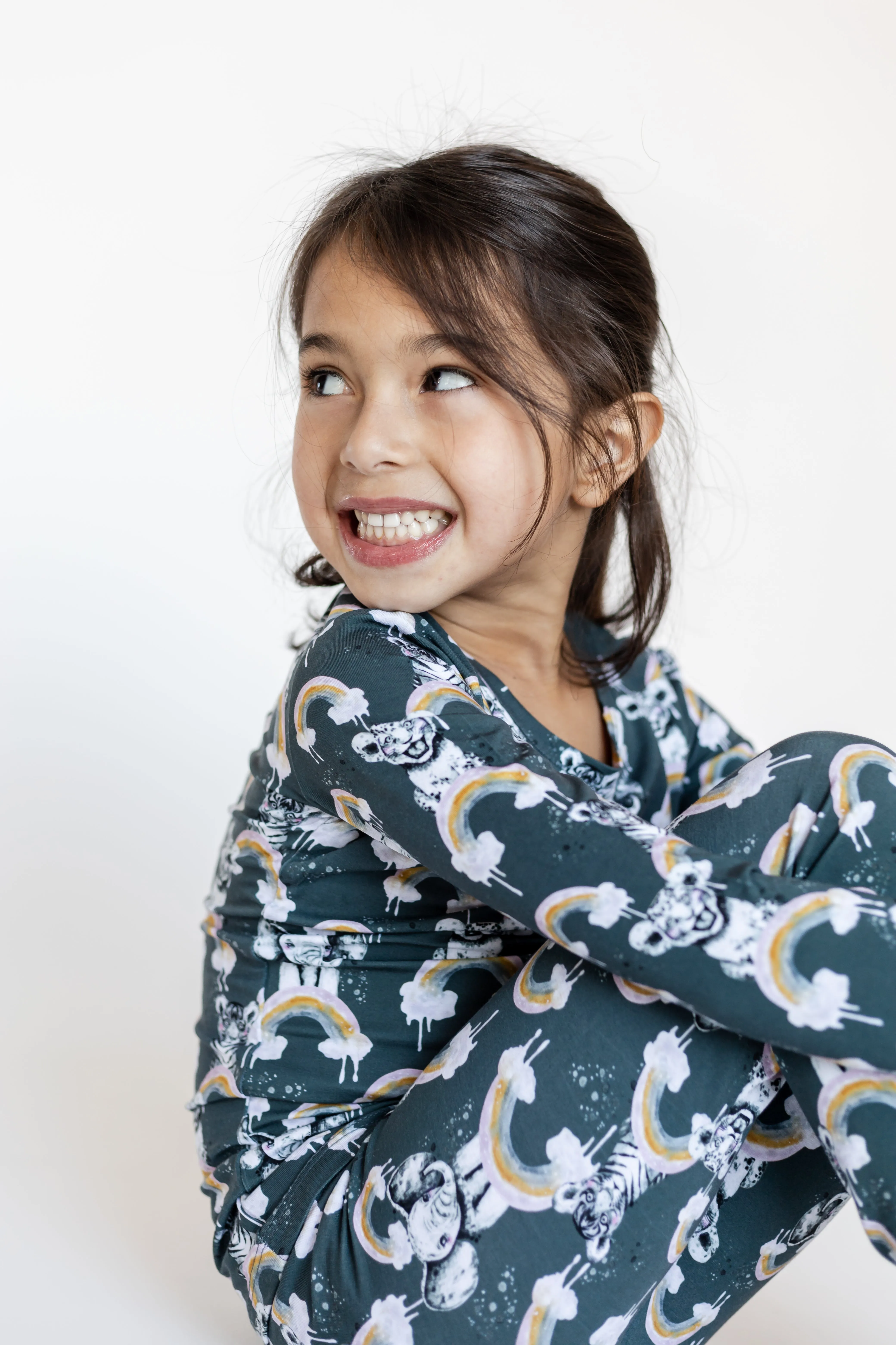 Rainbow Safari Two-Piece PJs
