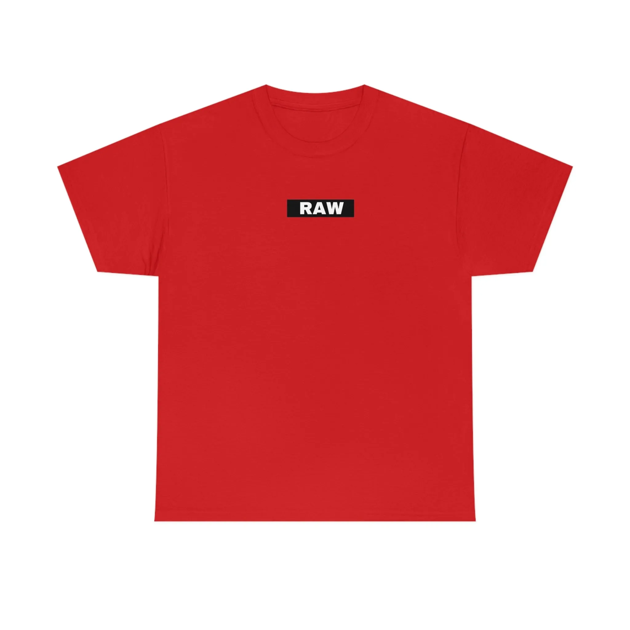 Raw Box LOGO Heavy Cotton Tee RED