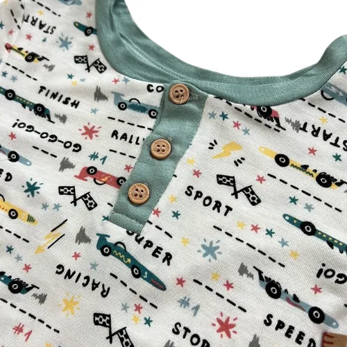 Ready, Set, Go! Long Sleeve Pajama Set with Socks