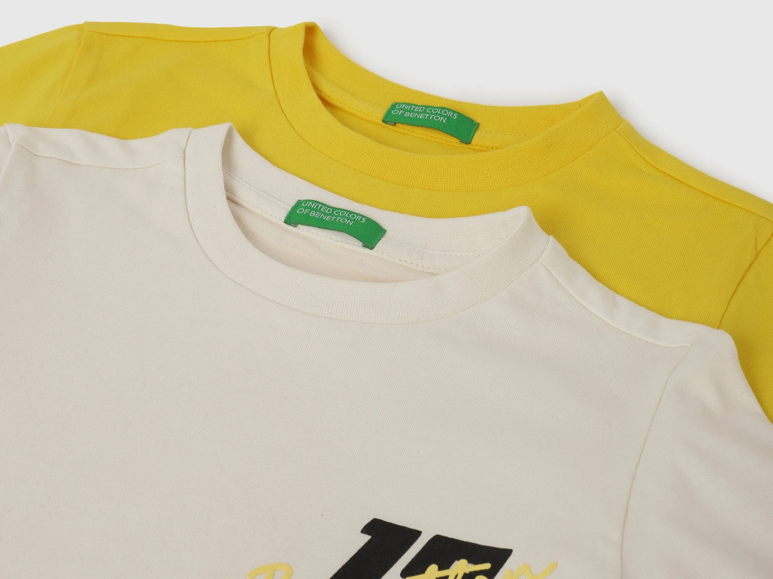 Regular Fit Crew Neck Printed Pack of 2 T-Shirts