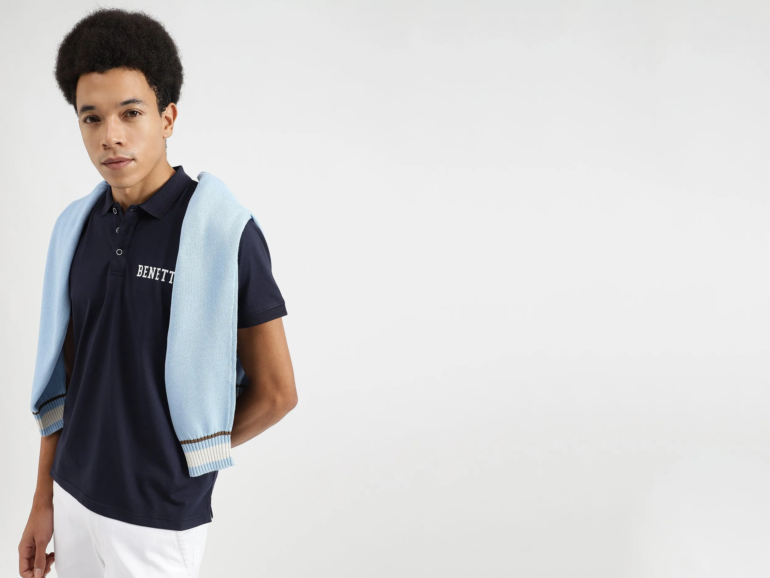 Regular Fit Polo Neck Solid T-Shirts