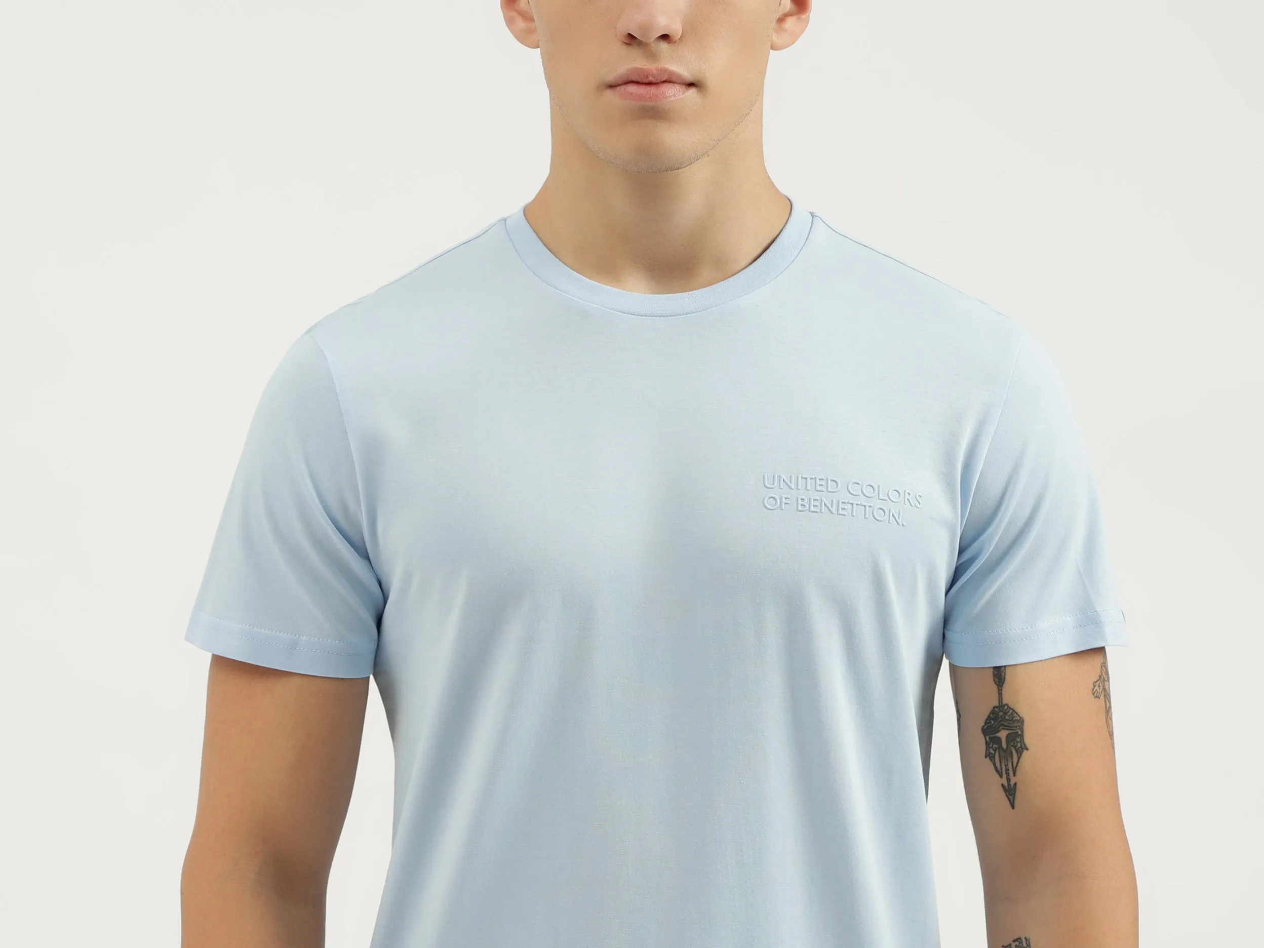 Regular Fit Round Neck Solid T-shirts