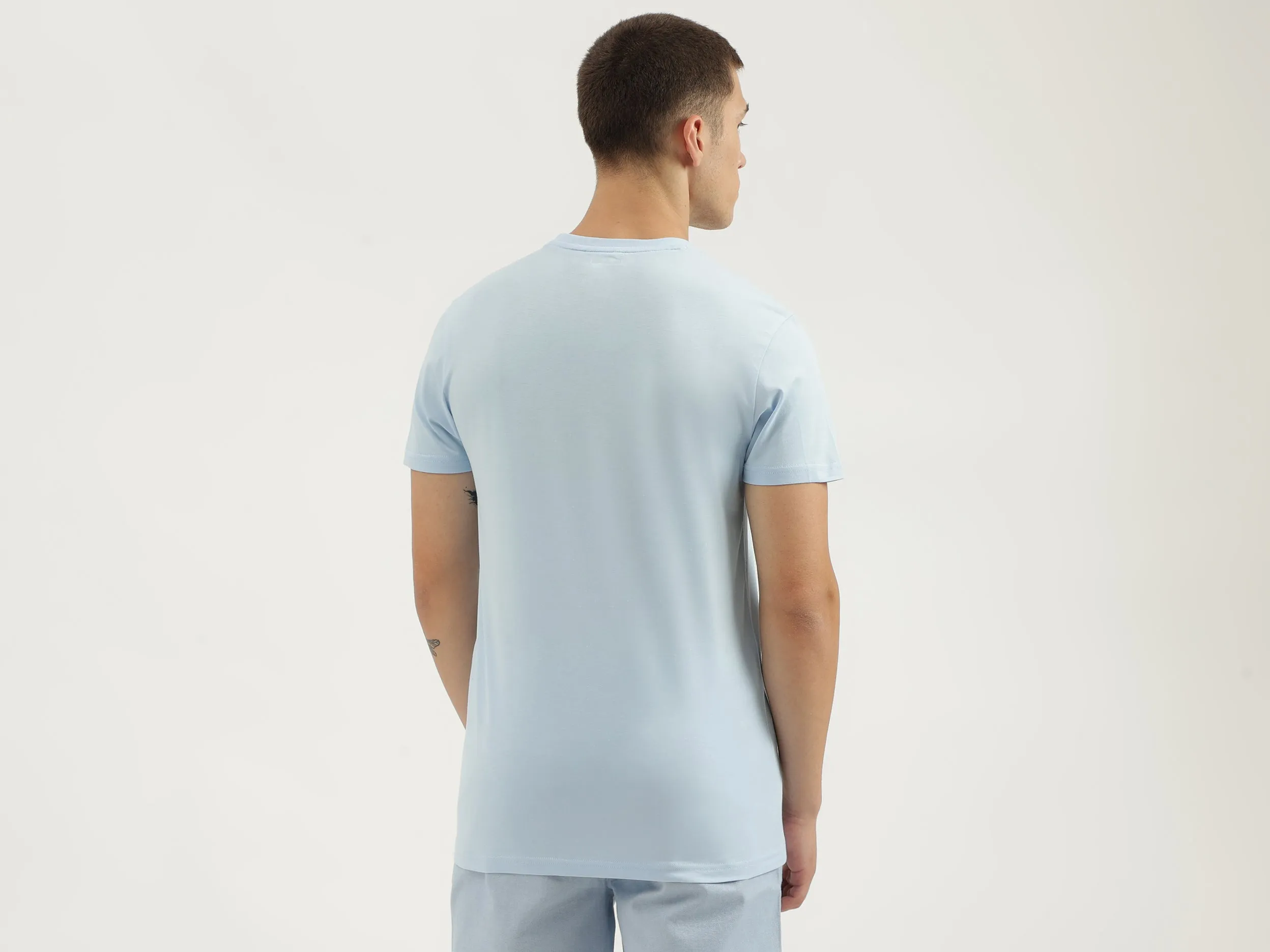 Regular Fit Round Neck Solid T-shirts