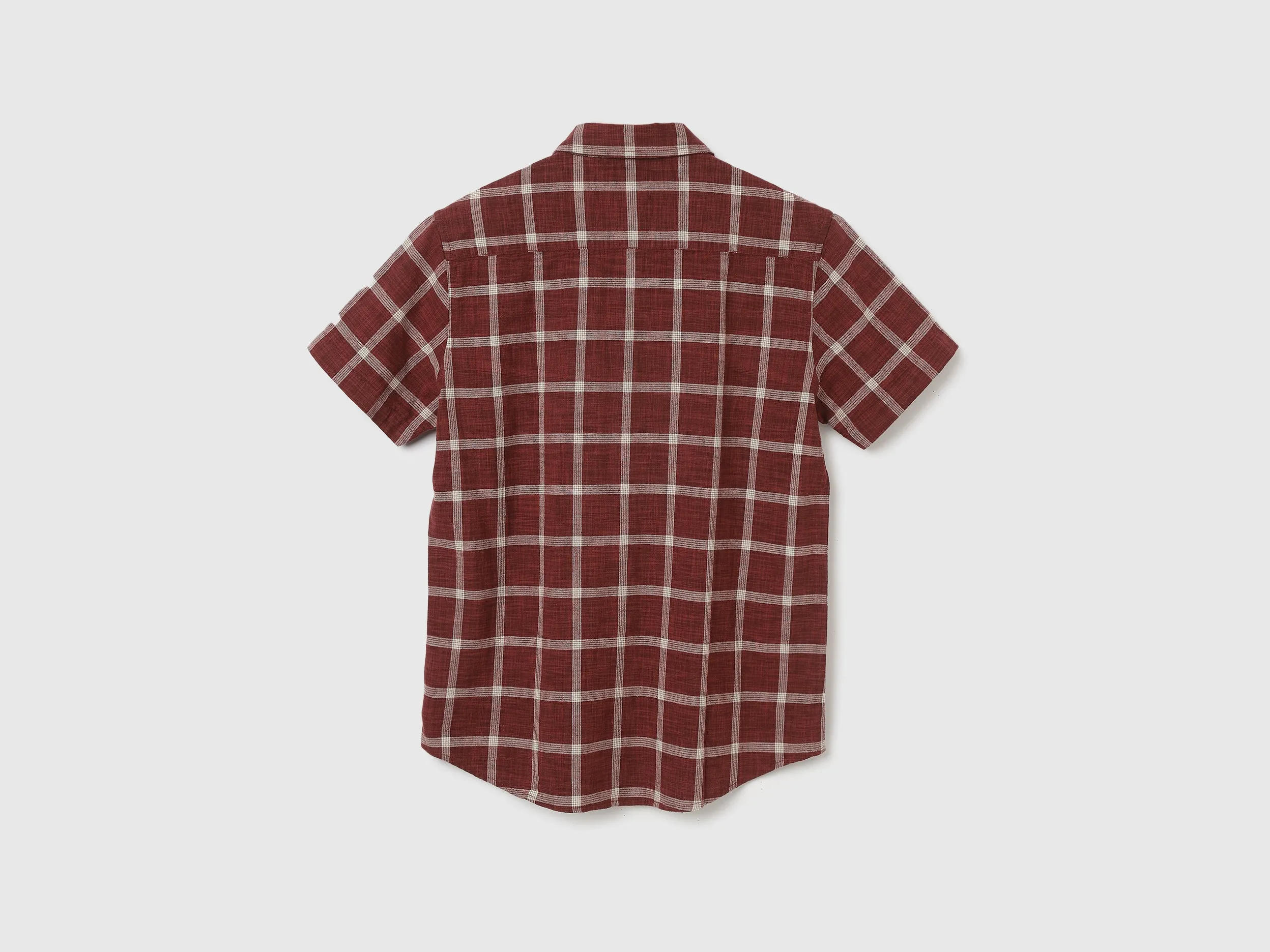 Regular Fit Spread Collar Checkered Shirts