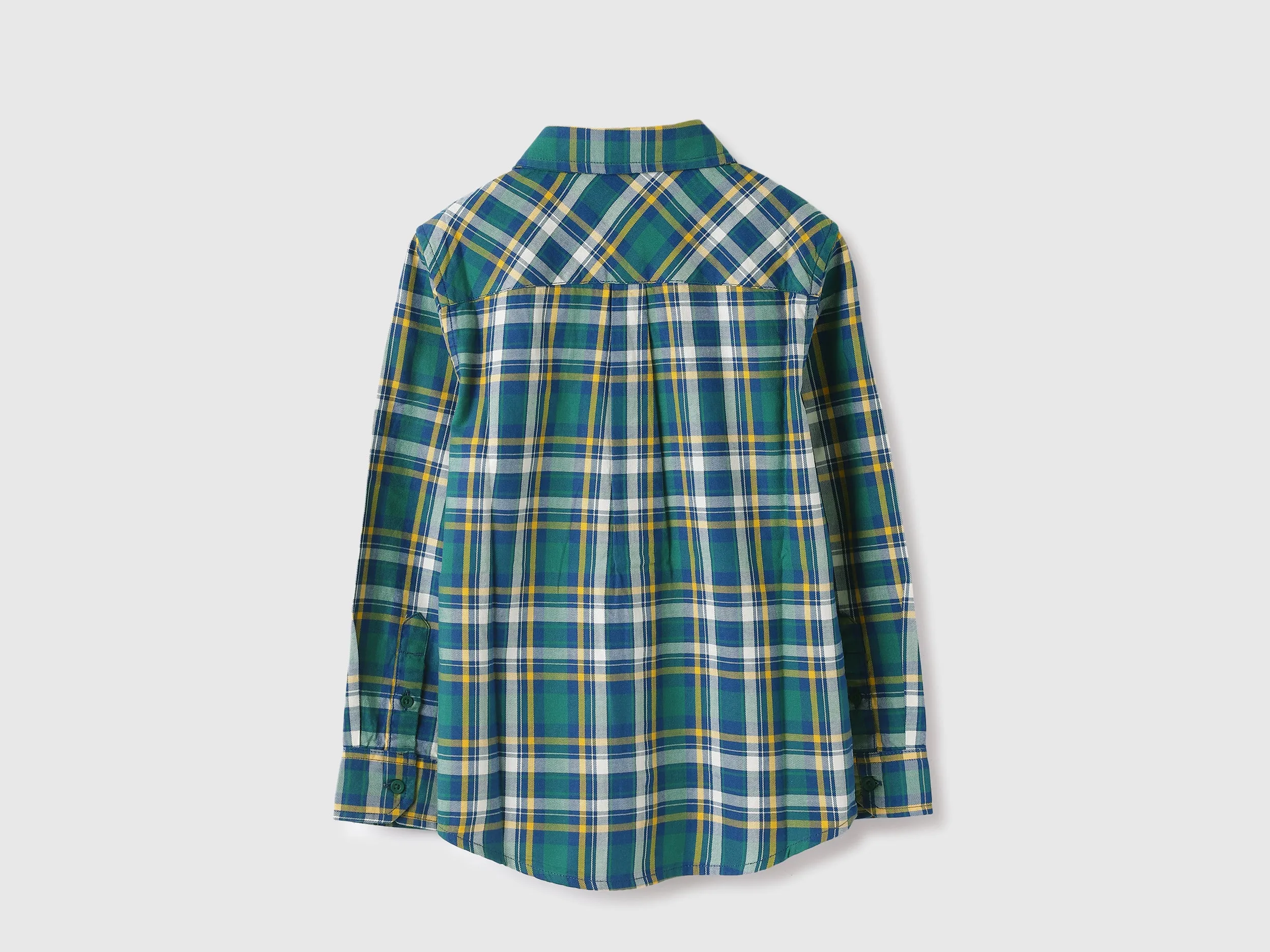 Regular Fit Spread Collar Checkered Shirts