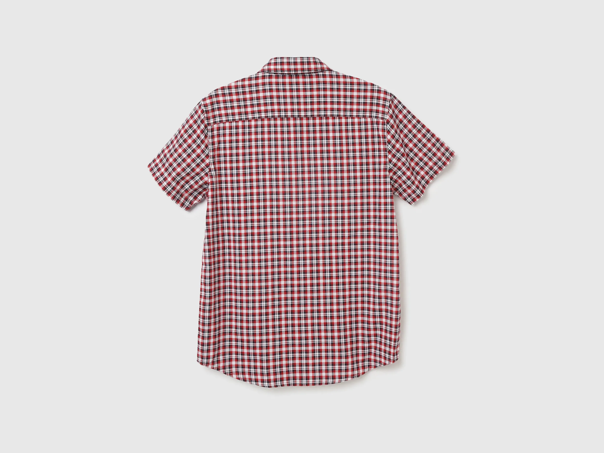 Regular Fit Spread Collar Checkered Shirts