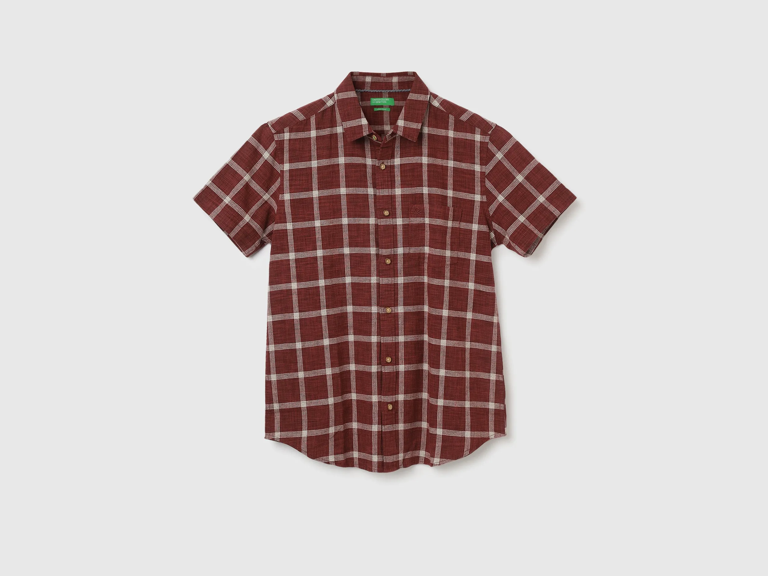 Regular Fit Spread Collar Checkered Shirts