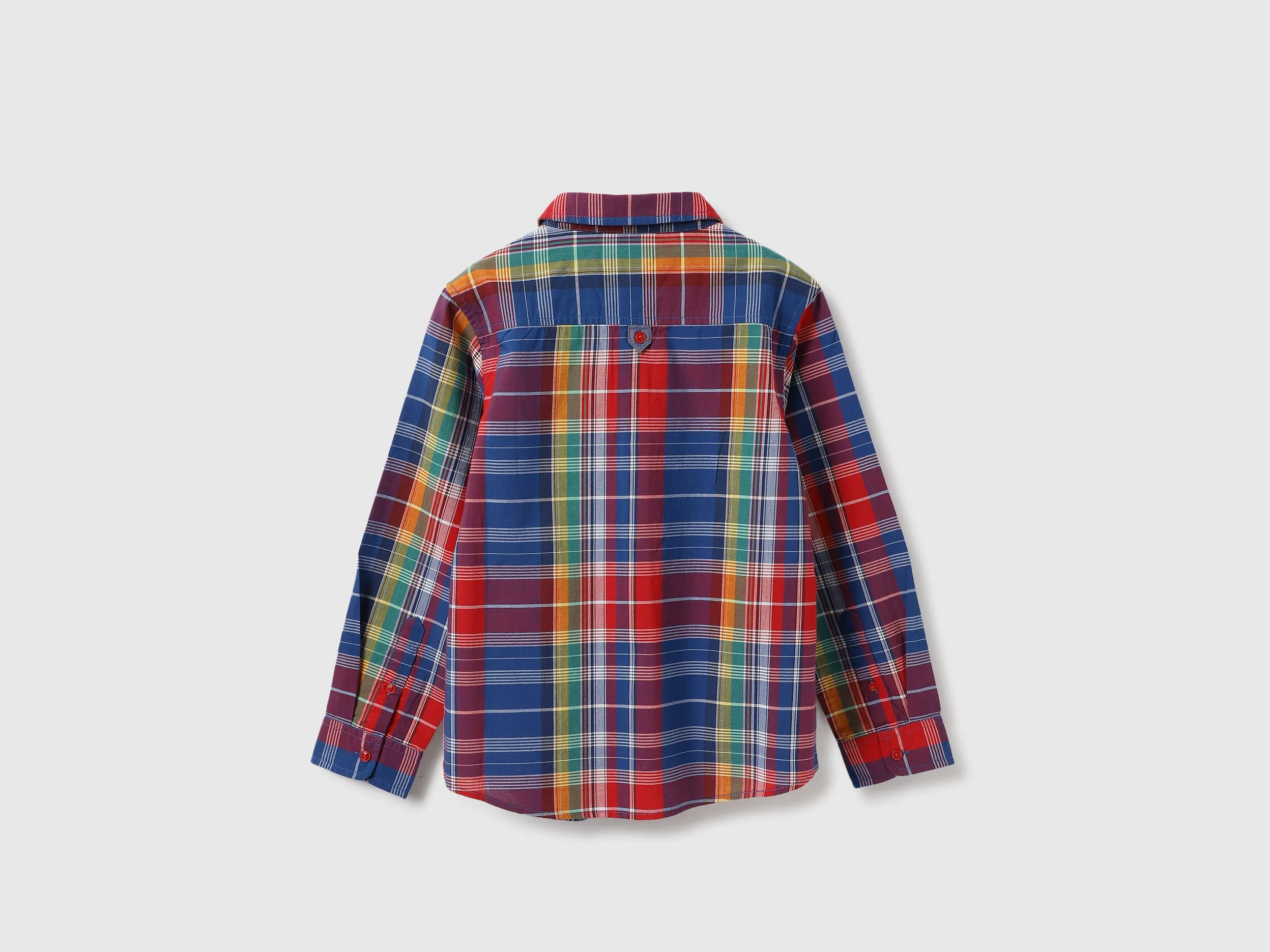 Regular Fit Spread Collar Checkered Shirts