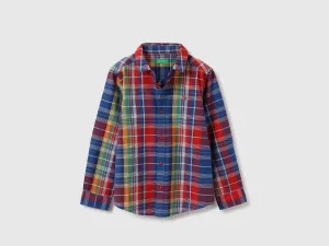 Regular Fit Spread Collar Checkered Shirts
