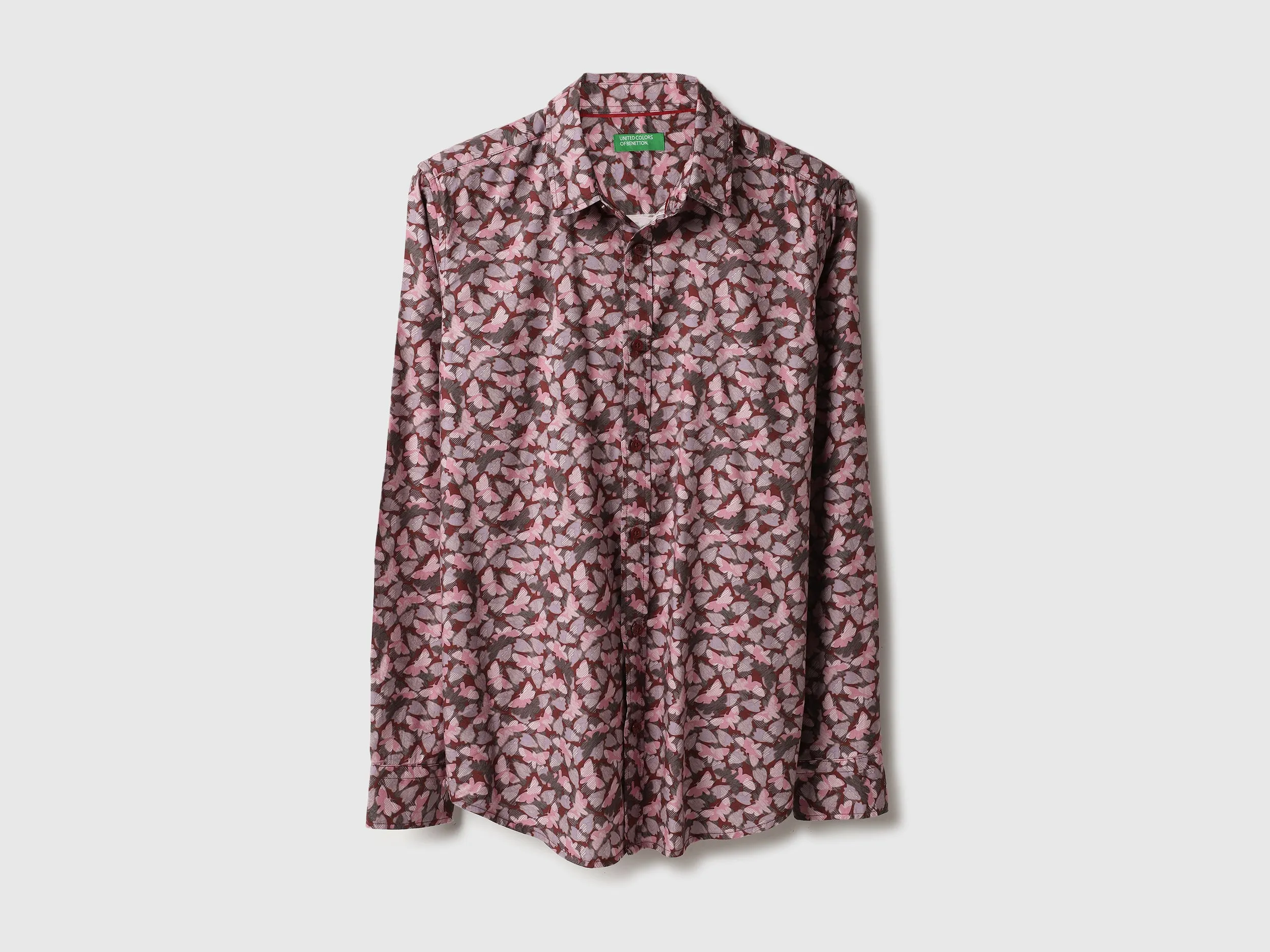 Regular Fit Spread Collar Printed Shirts