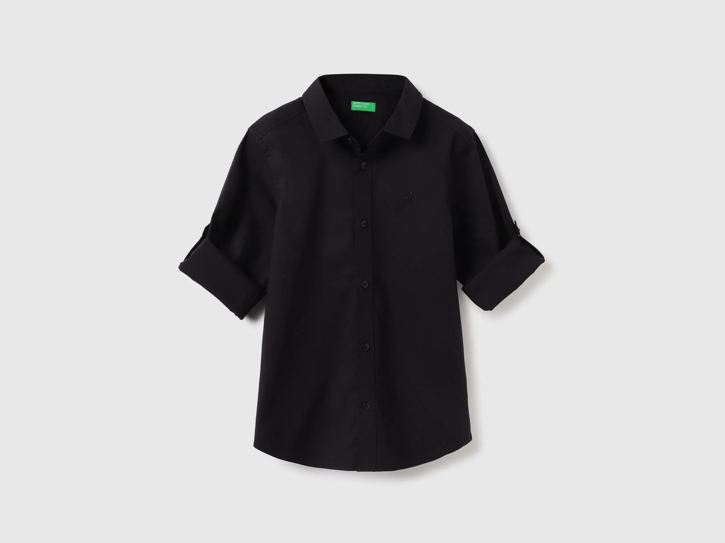 Regular Fit Spread Collar Solid Shirts