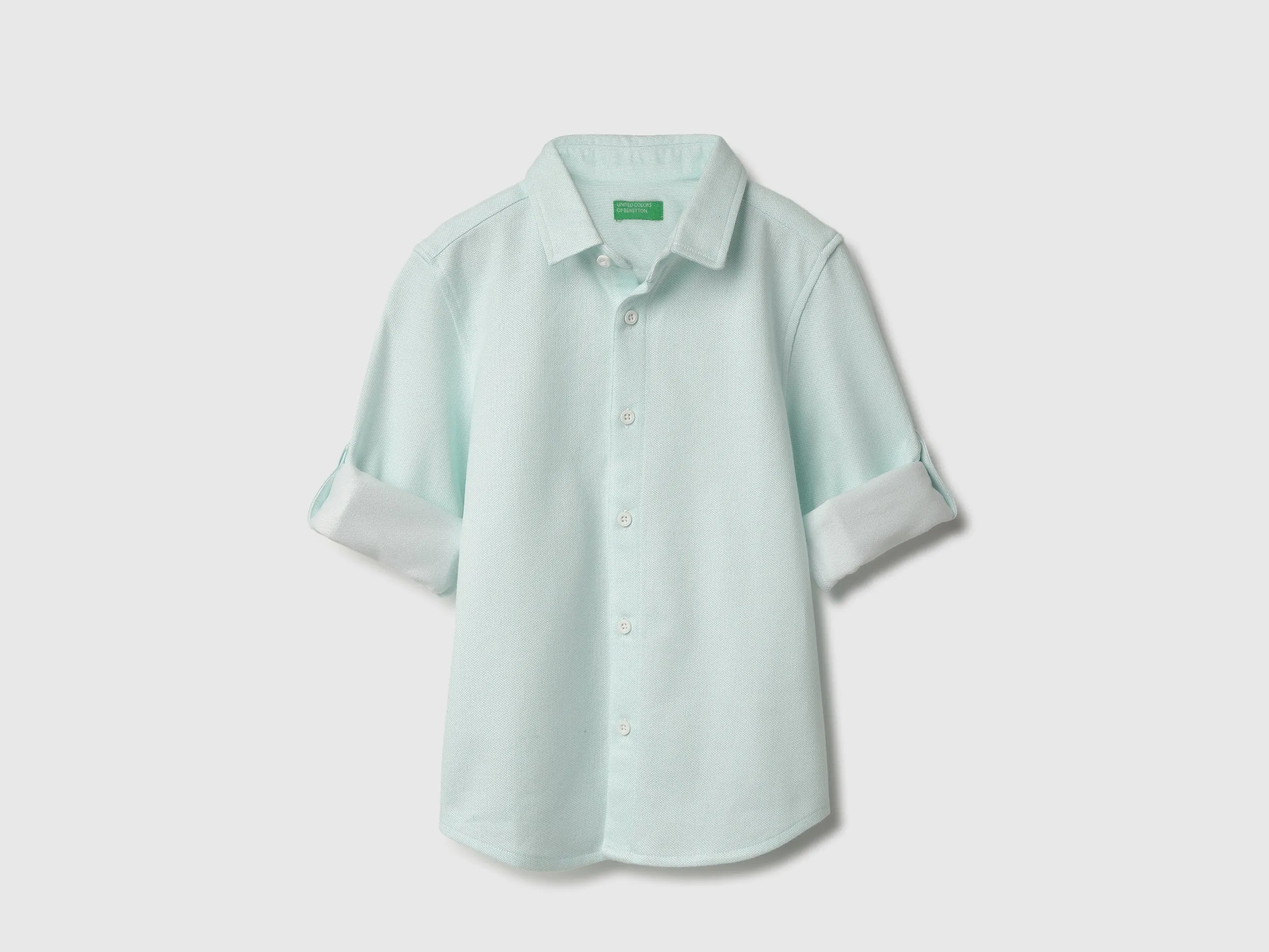 Regular Fit Spread Collar Solid Shirts