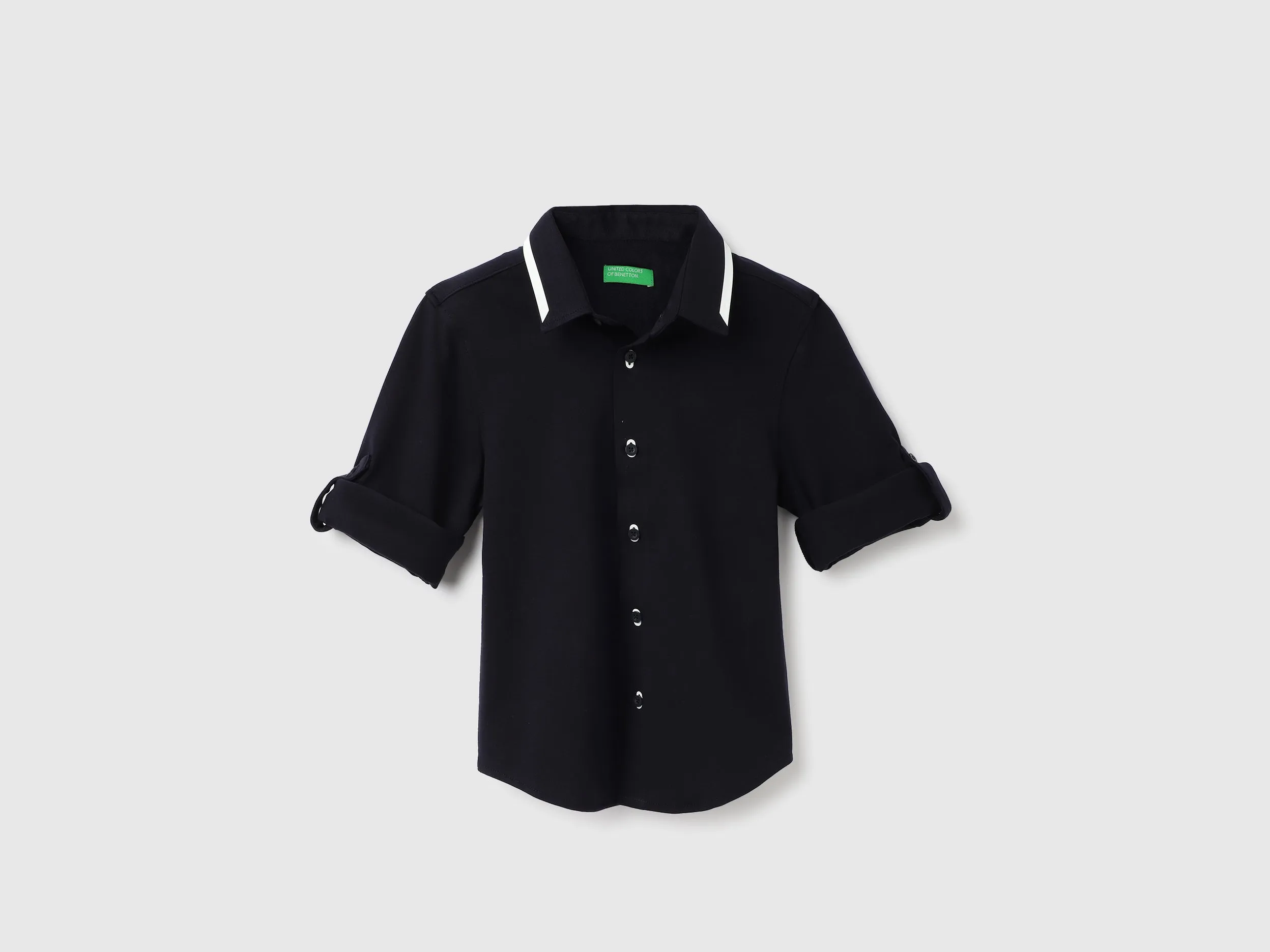 Regular Fit Spread Collar Solid Shirts