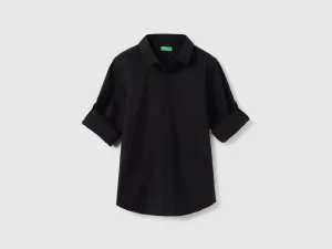 Regular Fit Spread Collar Solid Shirts