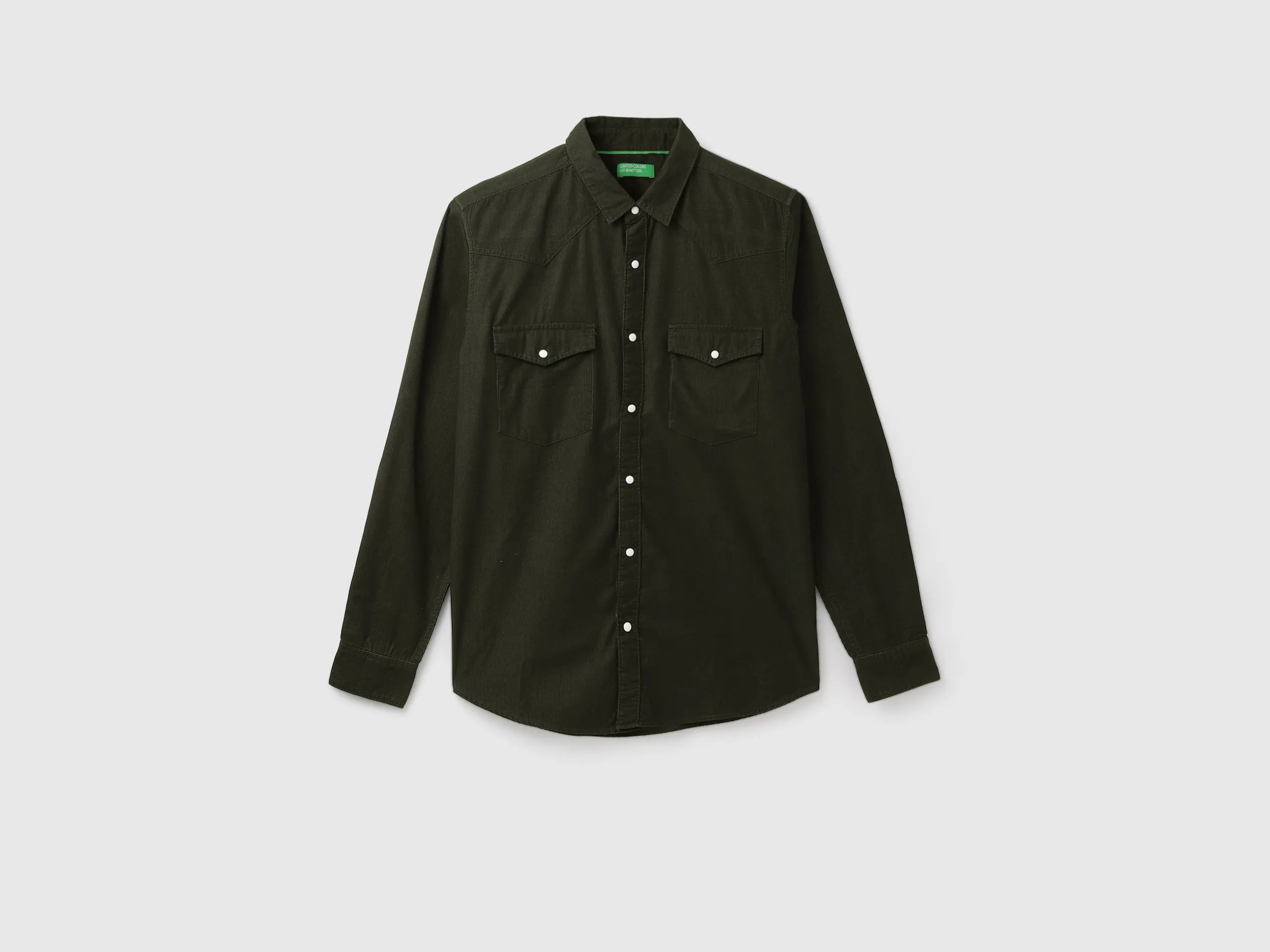 Regular Spread Collar Solid Shirts