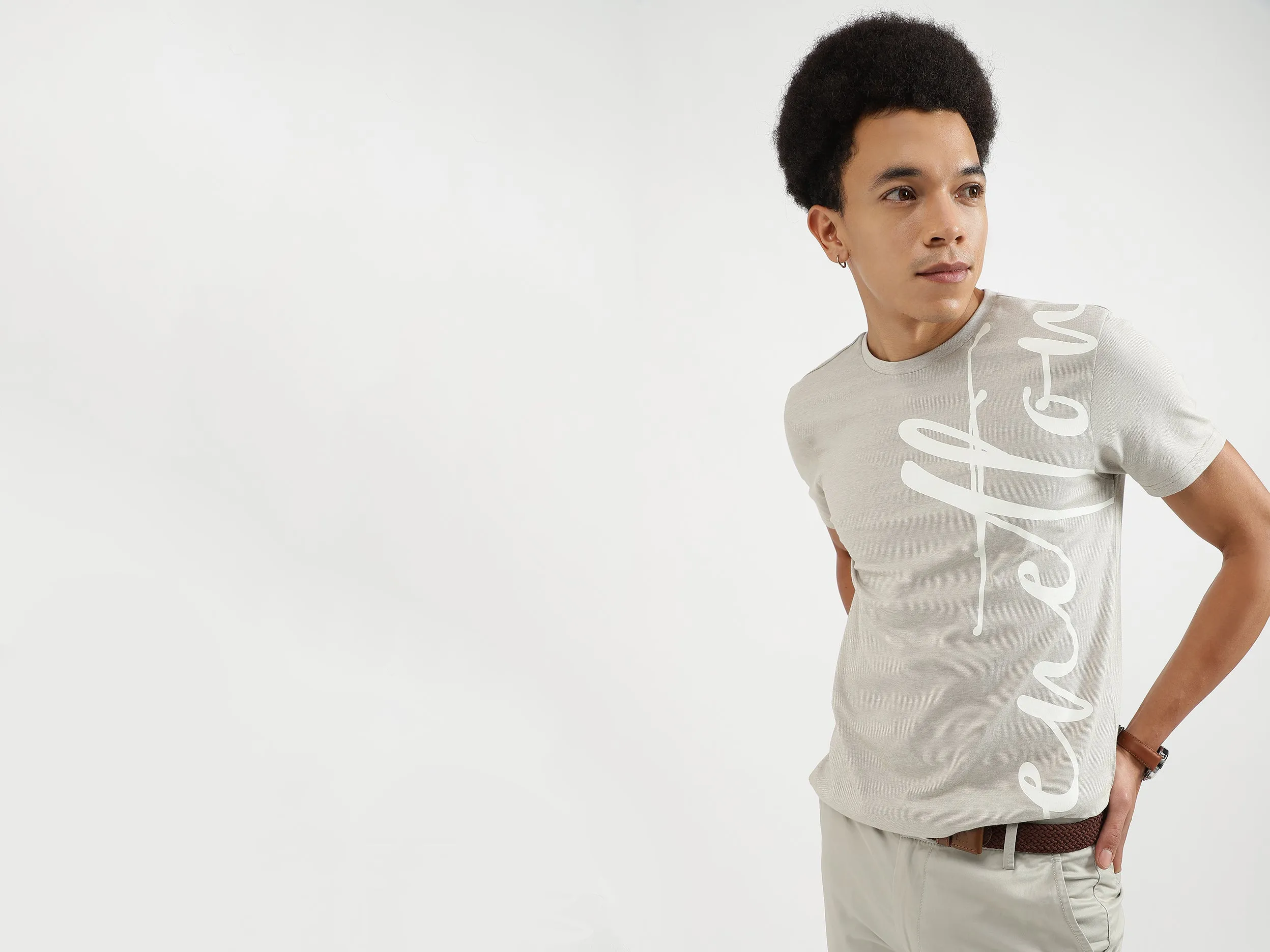 Relaxed Fit Round Neck Printed T-Shirts
