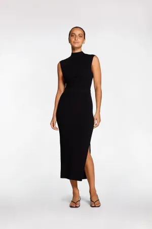 RIB SIDE SPLIT SKIRT