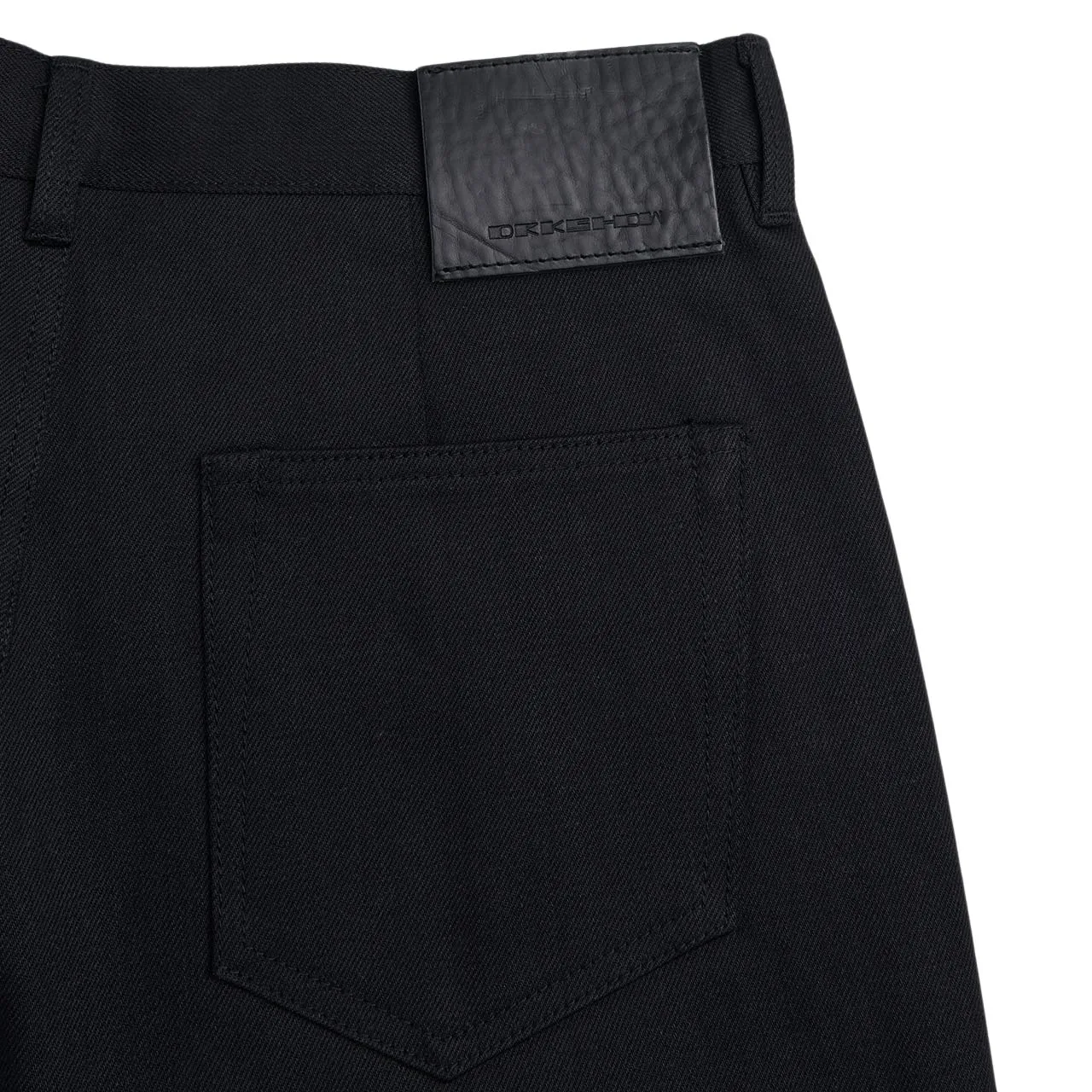 rick owens drkshdw denim pants bolan bootcut (black)