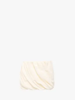 ROLLED HEMLINE MINI SKIRT
