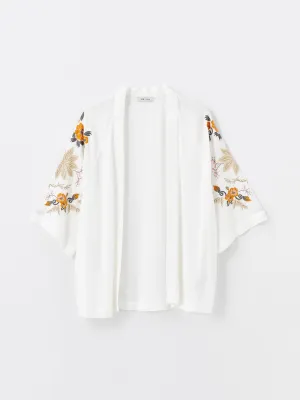Shawl Collar Floral Oversize Women's Kimono