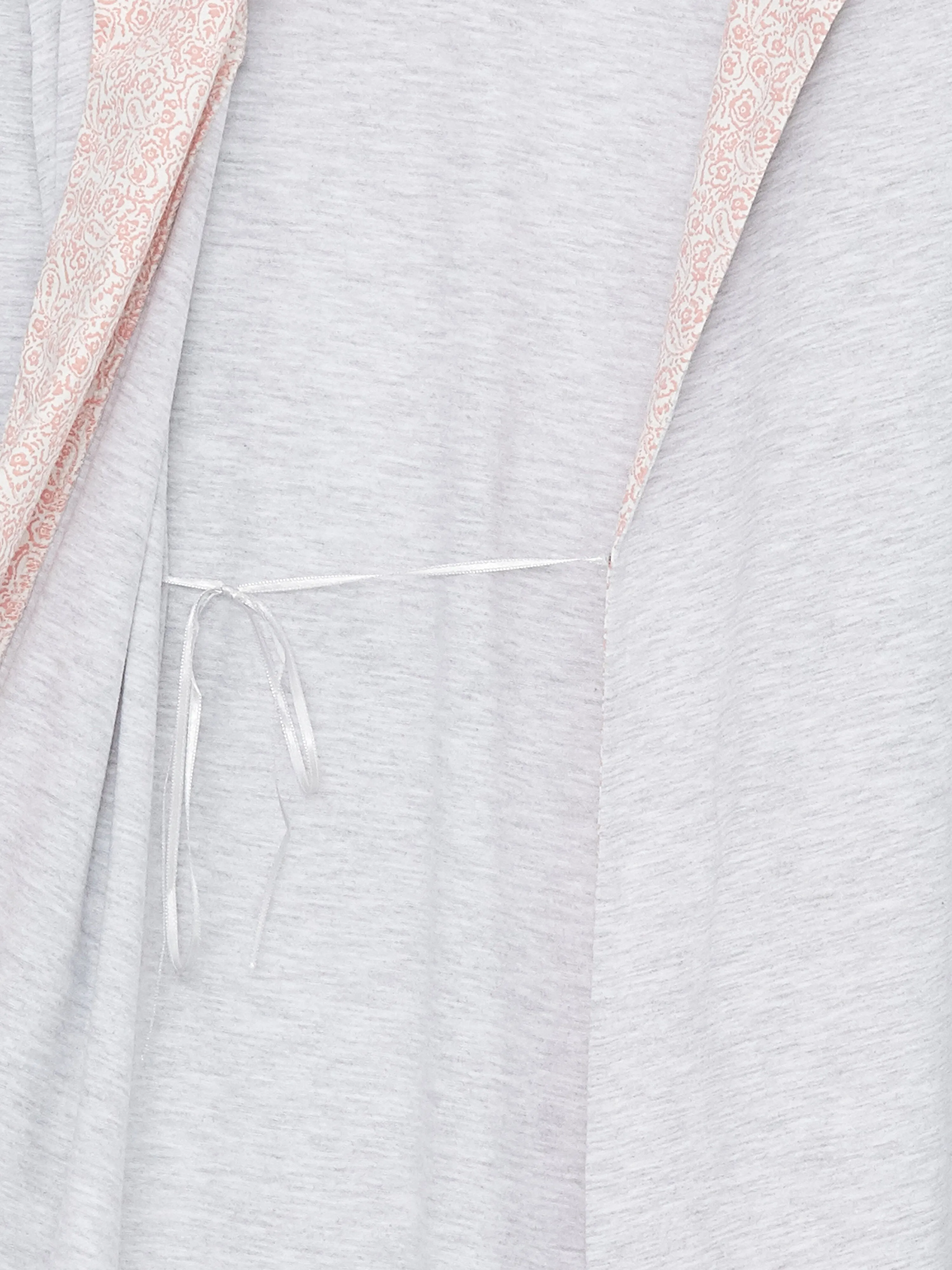 Shawl Collar Plain Long Sleeve Women Dressing Gown