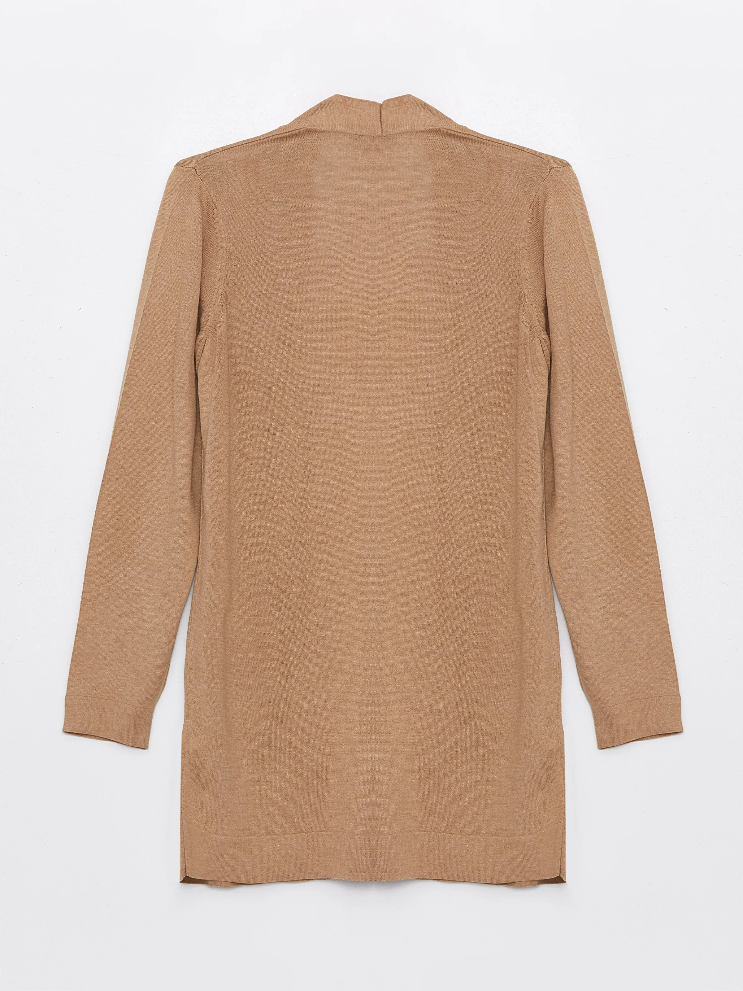 Shawl Collar Plain Long Sleeve Women Knitwear Cardigan