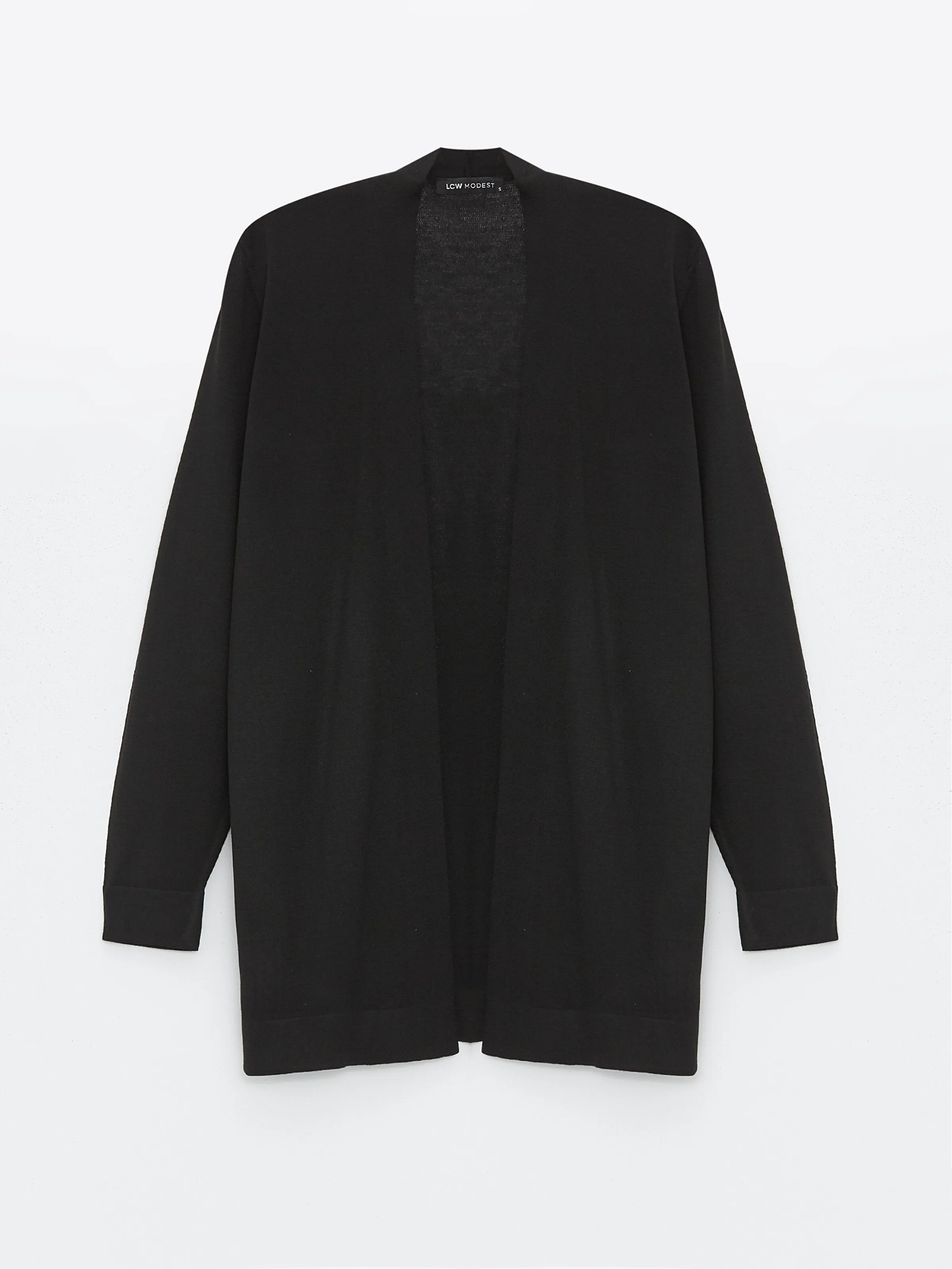 Shawl Collar Plain Long Sleeve Women Knitwear Cardigan