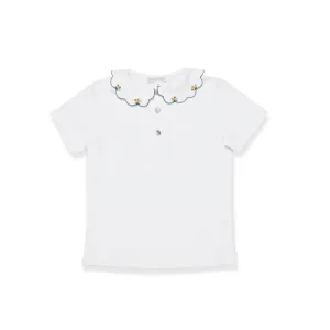 Short sleeves T-shirt -Yellow flowers