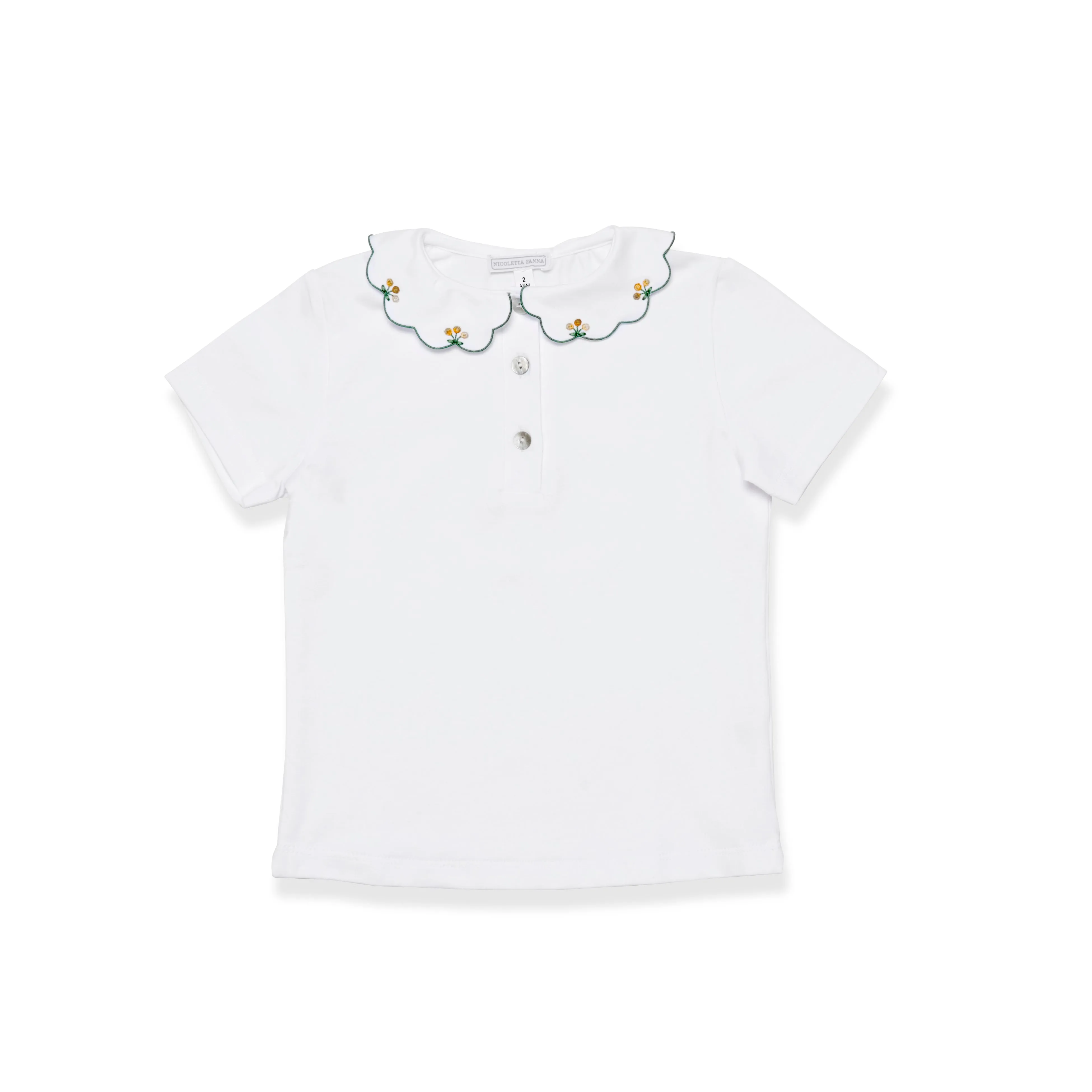 Short sleeves T-shirt -Yellow flowers