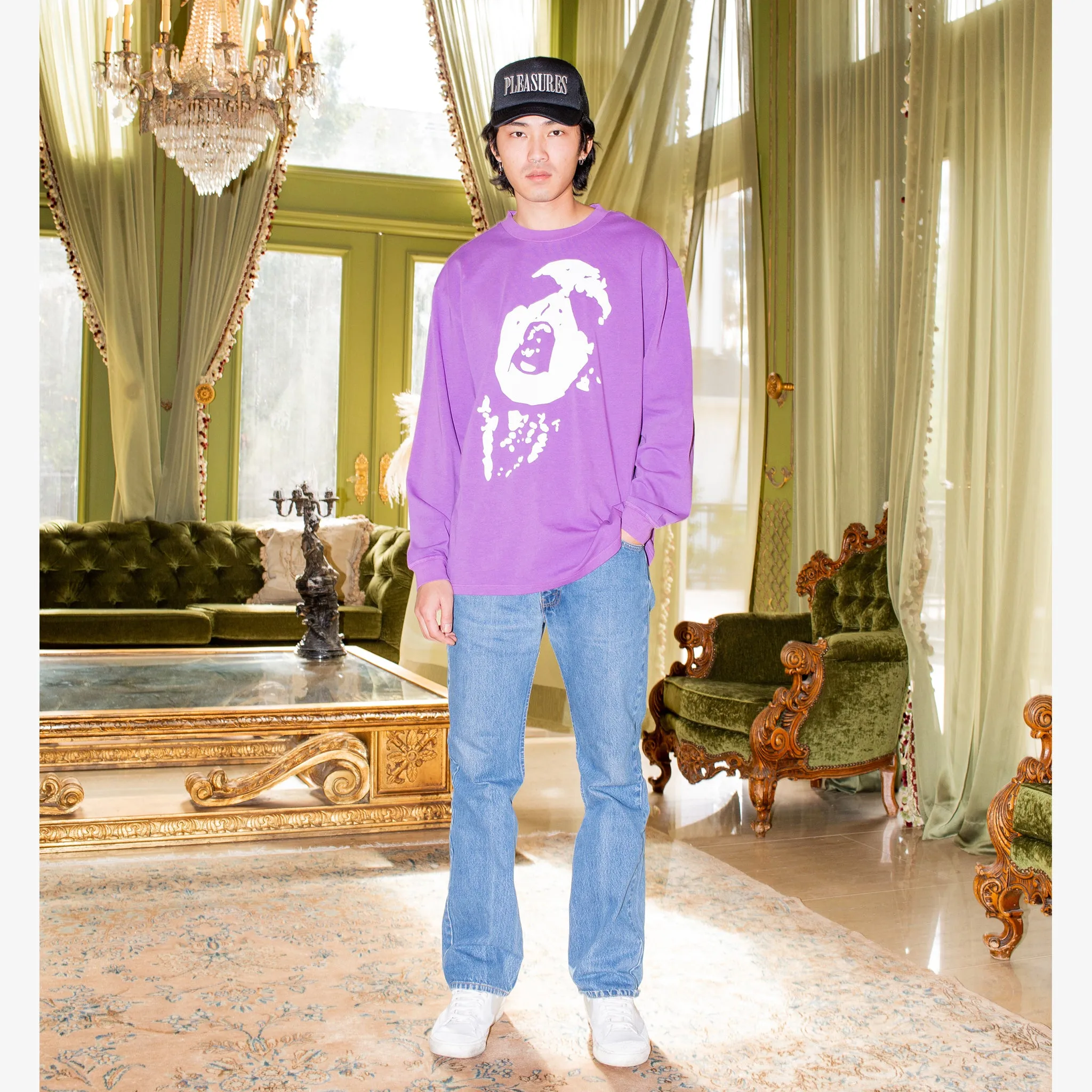 Shout LS Tee (Purple)