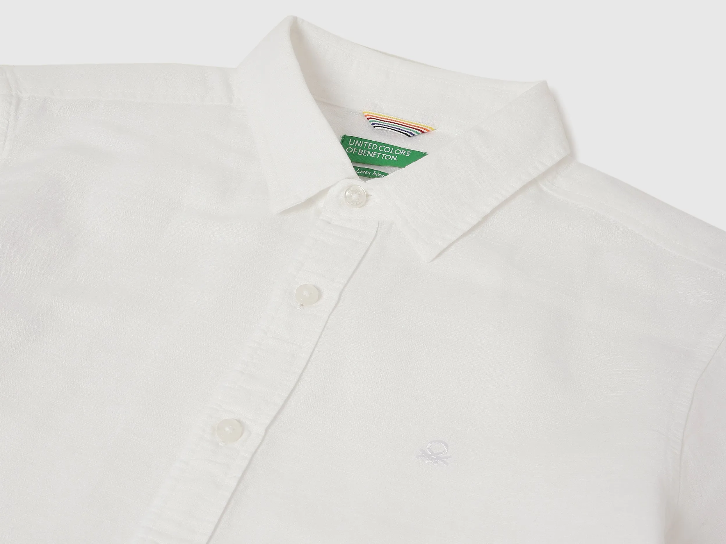 Slim Fit Spread Collar Solid Shirts