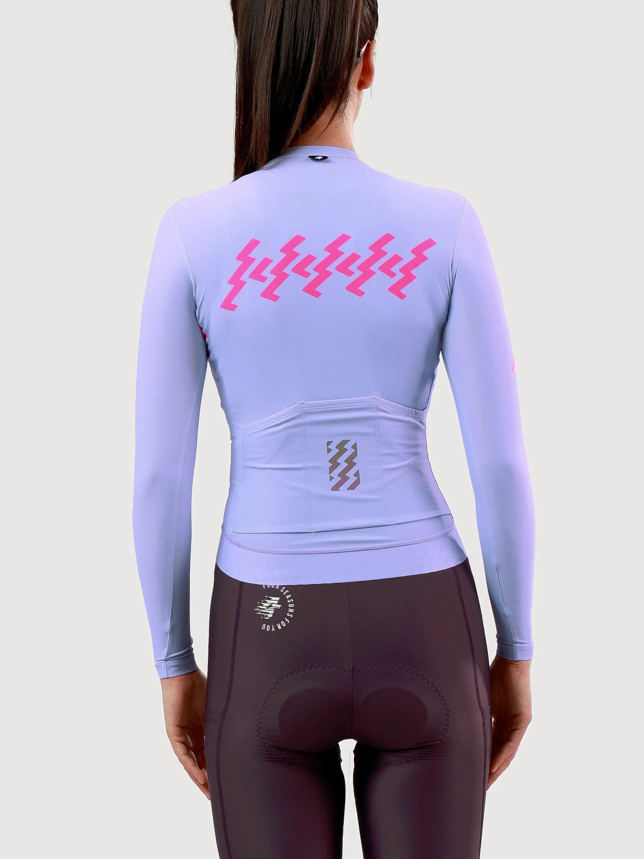Slumber Women Cycling Jersey Long Sleeve - Romantic Purple