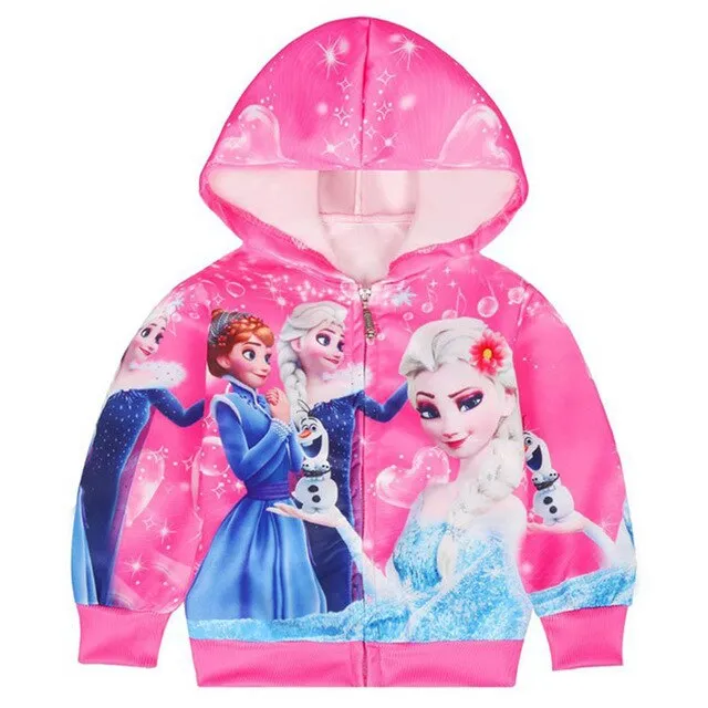 Snow Queen 2 Autumn Girls Elsa Anna Princess Coat