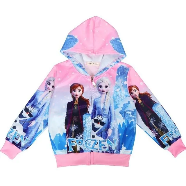 Snow Queen 2 Autumn Girls Elsa Anna Princess Coat