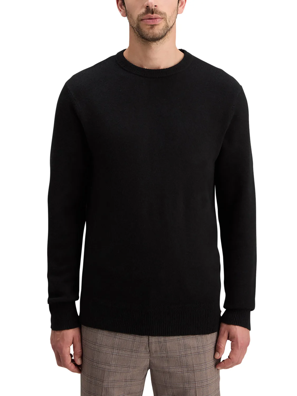 Soft Crew Neck Knit - Black