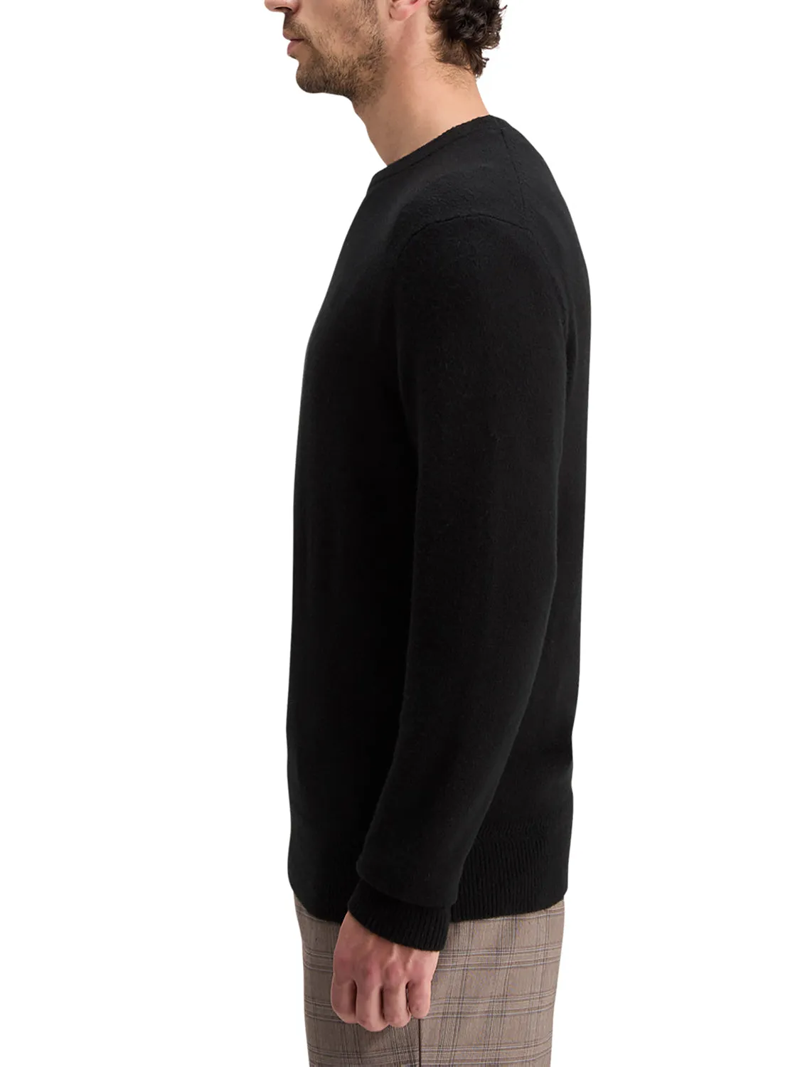 Soft Crew Neck Knit - Black