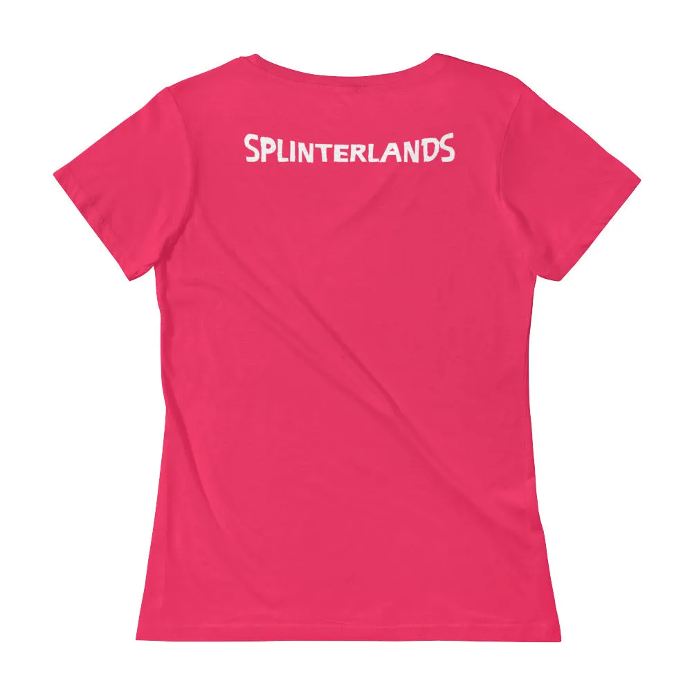 Splinterlands Magic   Mayhem Ladies' Scoopneck T-Shirt