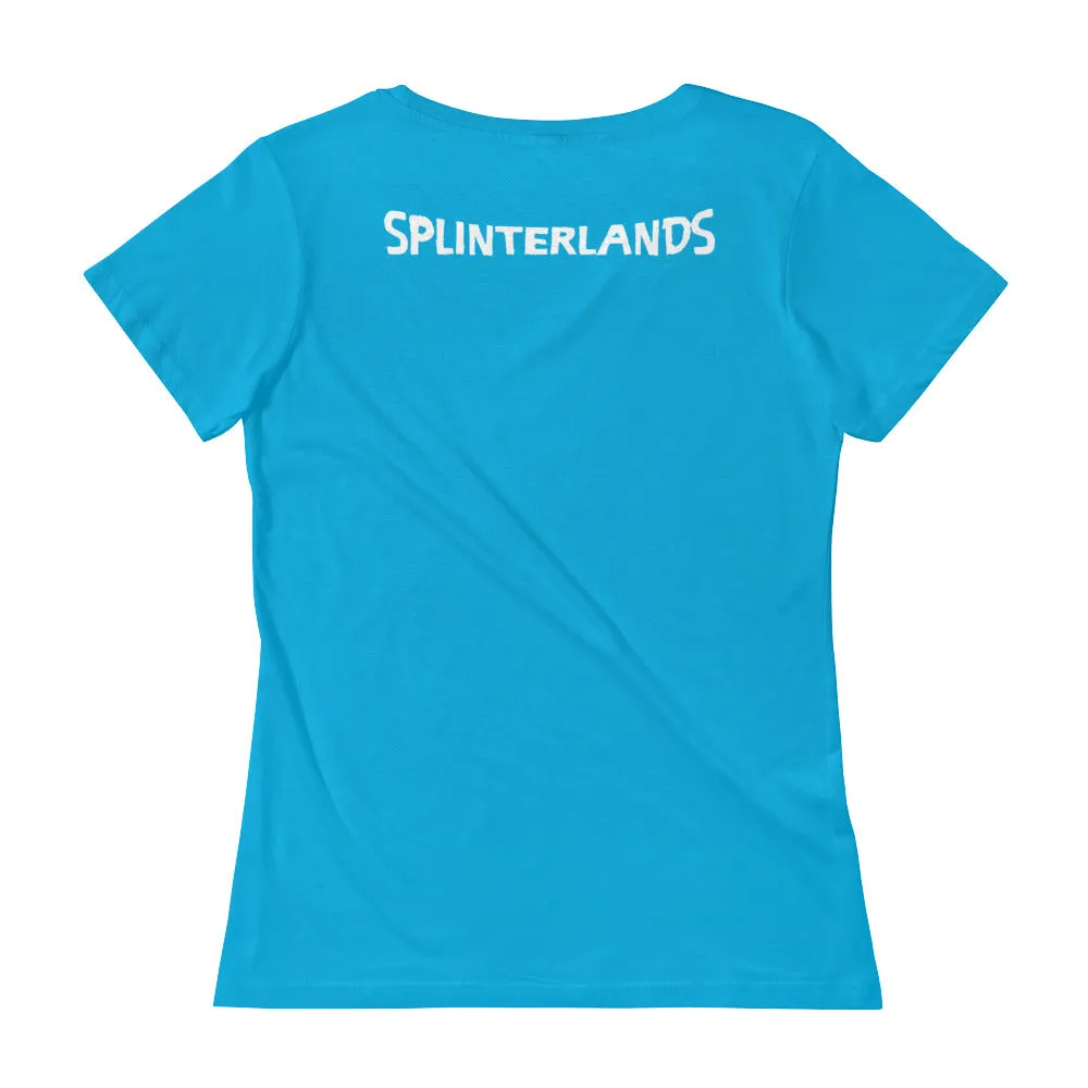 Splinterlands Magic   Mayhem Ladies' Scoopneck T-Shirt