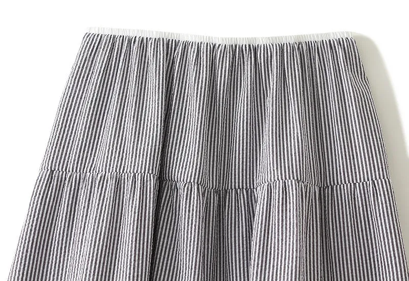 Spring Summer A Line High Waist Umbrella Skirt