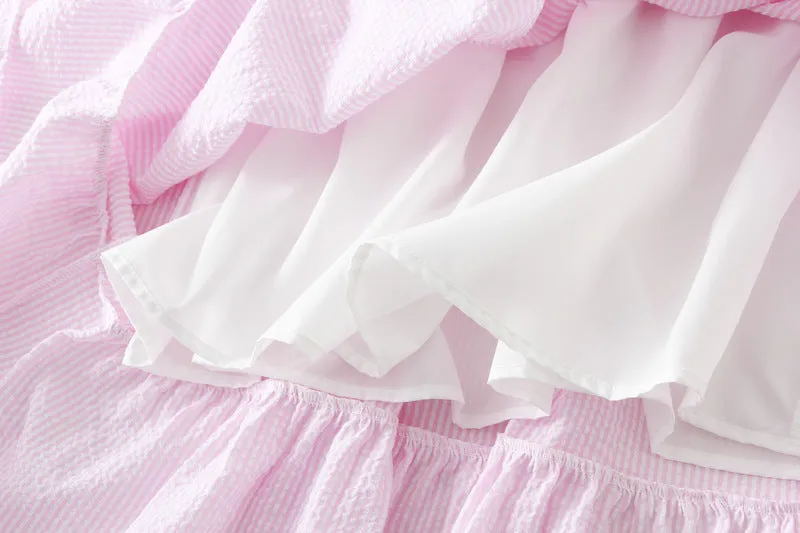 Spring Summer A Line High Waist Umbrella Skirt