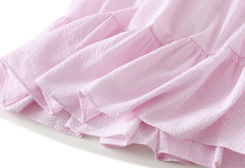 Spring Summer A Line High Waist Umbrella Skirt