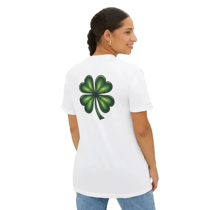 St Patricks Day Clover Pocket Tee Rockin Style