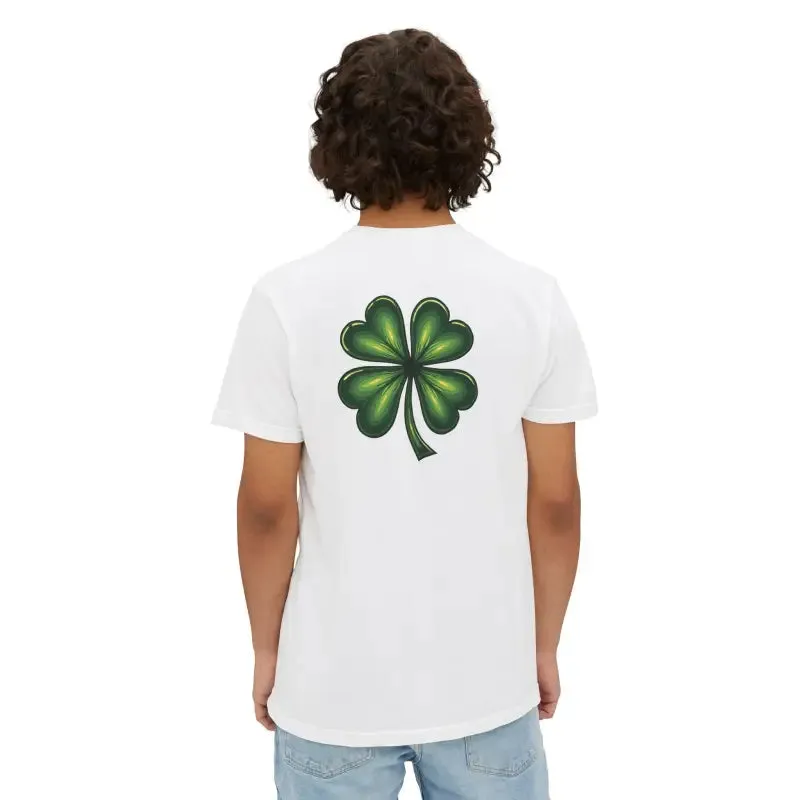 St Patricks Day Clover Pocket Tee Rockin Style