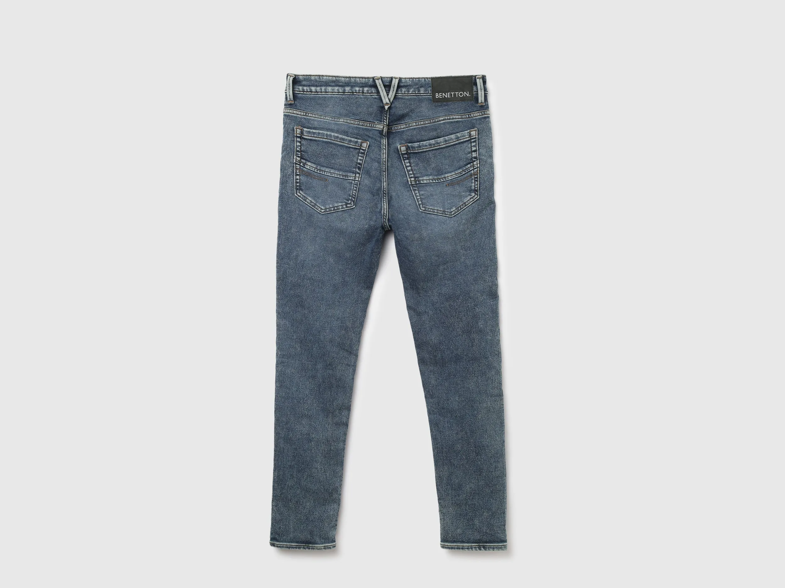 Stone Wash Low Rise Slim Fit Jeans