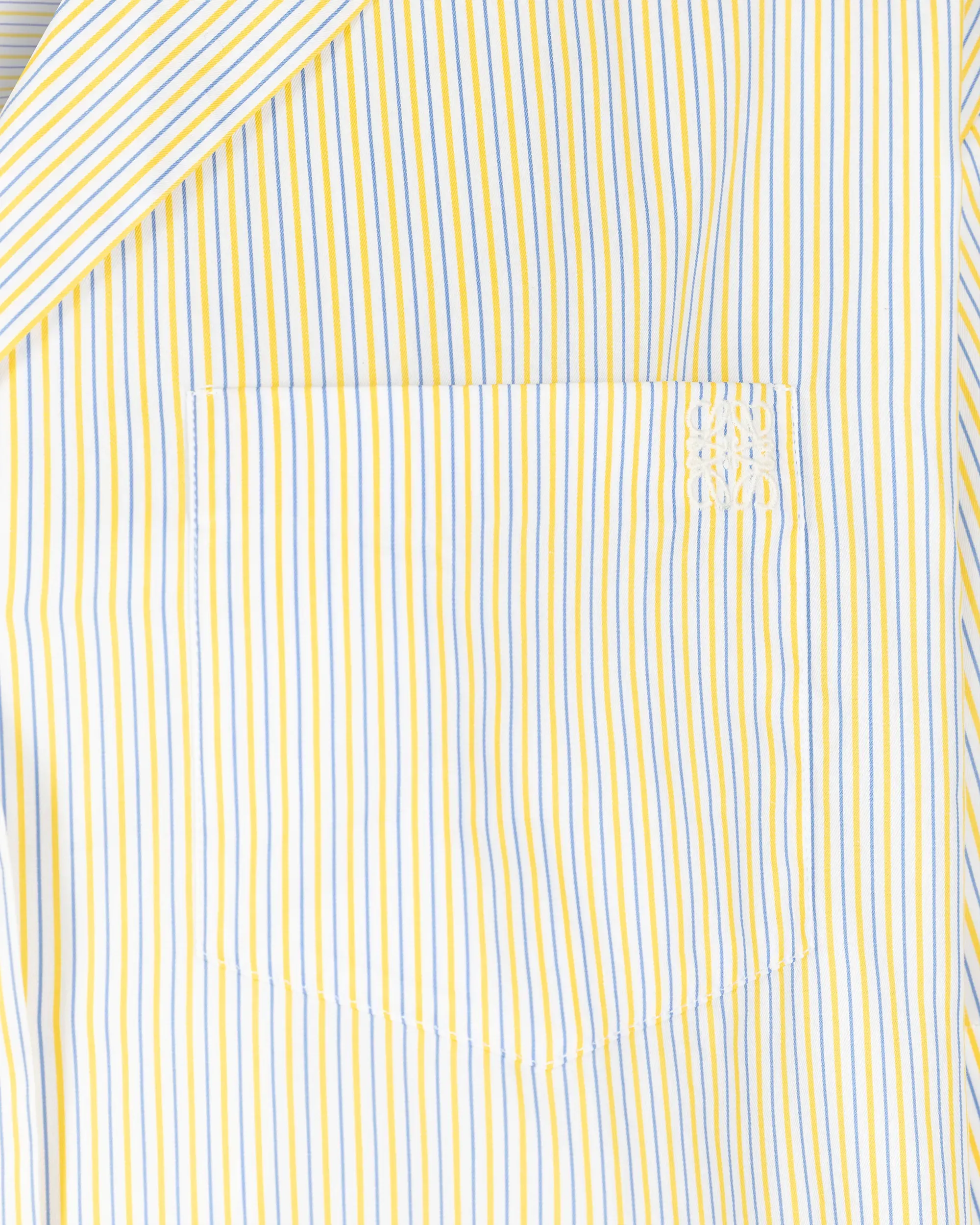 Striped Cropped Pyjama Shirt