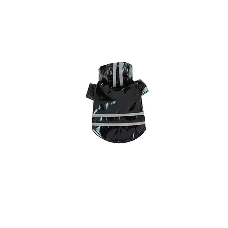 Stylish Outdoor Waterproof Dog Rain Jacket with Reflective Stripes