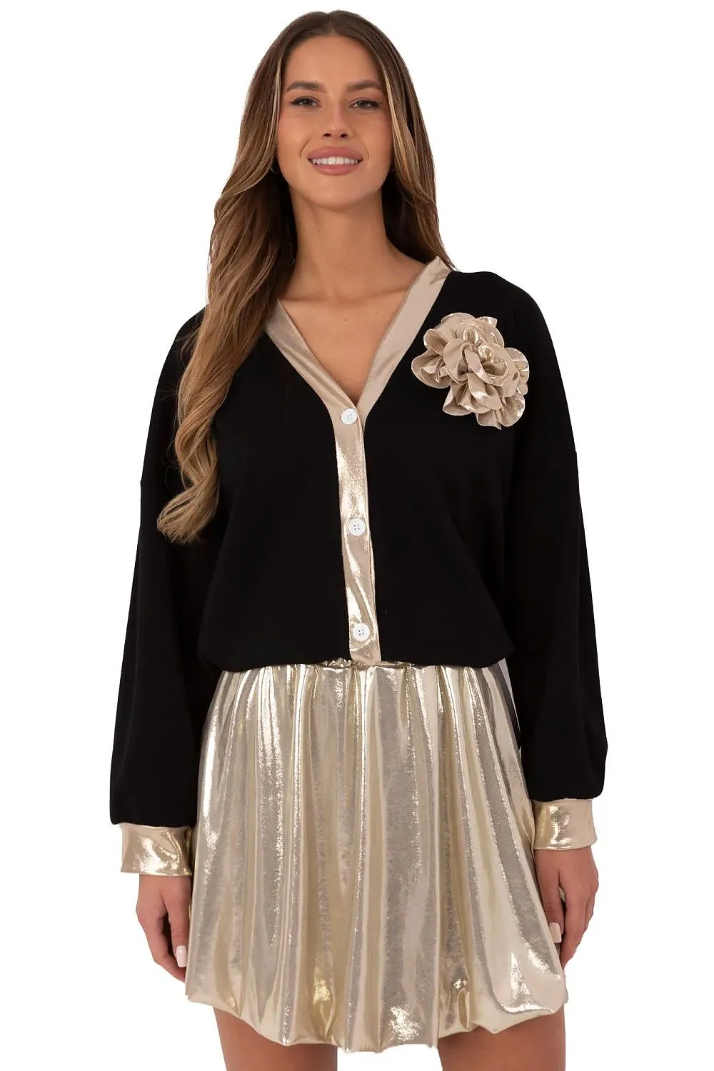 Stylish smooth pattern mini skirt